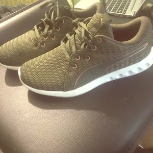 Olive Green Puma Shoes 7.5